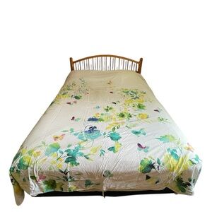 Watercolour effect botanical duvet cover